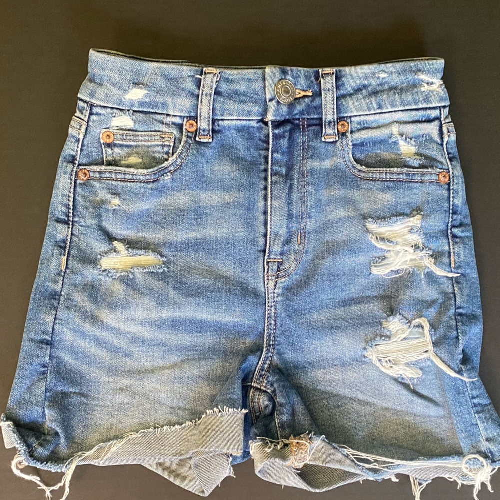American Eagle curve Hi-Rise  jean shorts Super Strength